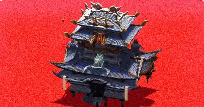Tall Japanese Castle — Minecraft Build by ImpossibleBuilds