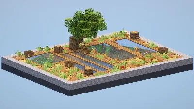 Japanese Rural Paddies — Minecraft Build by LeonisBuilds