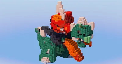 Mega Scovillain from Pokemon — Minecraft Build by LeonisBuilds