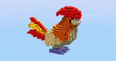 Pidgeotto from Pokemon — Minecraft Build by LeonisBuilds