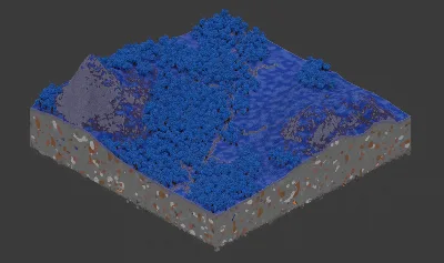 Blue Fantasy Custom Map 500x500 Blocks — Minecraft Build by LeonisBuilds