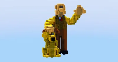 Wallace and Gromit small — Minecraft Build by LeonisBuilds