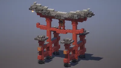 Japanese Torii — Minecraft Build by MellowHat