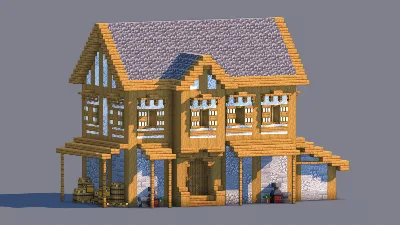 Medieval House – Fully Decorated Interior | Download — Minecraft Build by RaekonBuilds