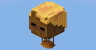 Husk Hot Air Balloon — Minecraft Build by LeonisBuilds