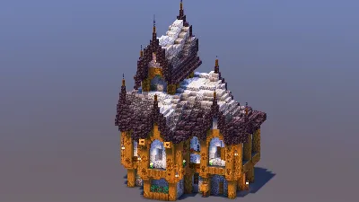 Gray Medieval Fantasy House — Minecraft Build by MellowHat