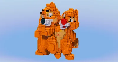 Chip and Dale from Disney Mickey Mouse — Minecraft Build by LeonisBuilds