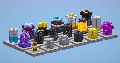 Clash of Clans Wall Pack Level 1-18 — Minecraft Build by LeonisBuilds