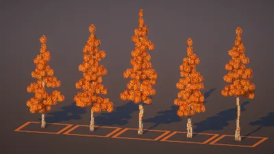 Custom Poplar Orange Trees — Minecraft Build by MellowHat