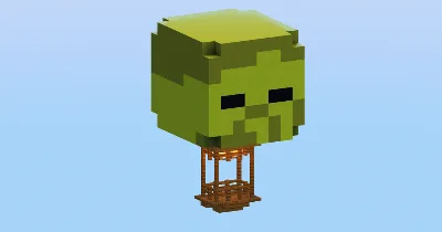 Zombie Hot Air Balloon — Minecraft Build by LeonisBuilds