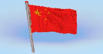 China Flag — Minecraft Build by LeonisBuilds