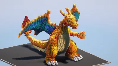 Minecraft Pokemon Charizard — Minecraft Build by LeonisBuilds