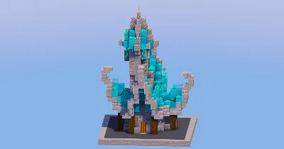 Cyan Medieval Fantasy House 1 — Minecraft Build by LeonisBuilds