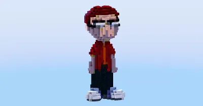 Steve Smith from American Dad — Minecraft Build by LeonisBuilds