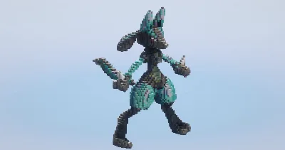 Lucario — Minecraft Build by LeonisBuilds