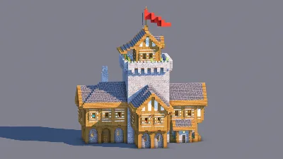 Medieval House – Fully Decorated Interior | Download — Minecraft Build by RaekonBuilds