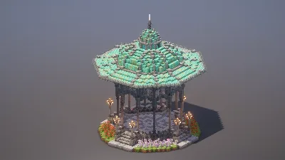 Gothic Bandstand — Minecraft Build by MellowHat
