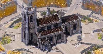 Stone Church — Minecraft Build by GothicCathedrals