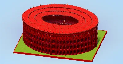 Dark Red Colosseum — Minecraft Build by LeonisBuilds