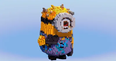Stuart from Minions — Minecraft Build by LeonisBuilds