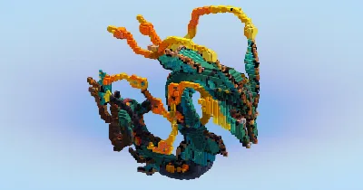 Mega Rayquaza — Minecraft Build by LeonisBuilds