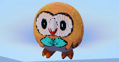 Rowlet — Minecraft Build by LeonisBuilds