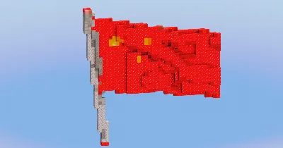 China National Flag — Minecraft Build by LeonisBuilds