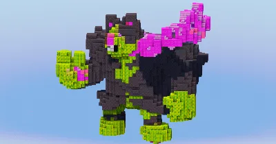 Okidogi from Pokemon — Minecraft Build by LeonisBuilds