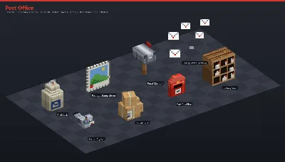 Post Office Asset Download [Java + Bedrock + Blockbench] — Minecraft Resource Pack by ScorpionTeam