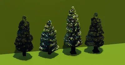 Christmas Trees Pack — Minecraft Build by VerdantBuilds