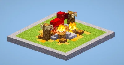 Clash of Clans Army Camp Level 5 — Minecraft Build by LeonisBuilds