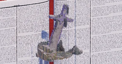 Giant Sword in Hill — Minecraft Build by TheBibleOfBuilding