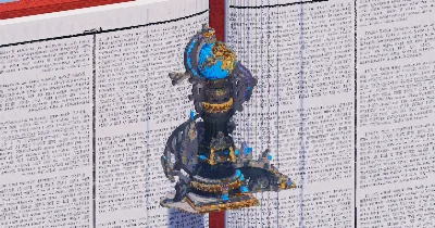Ornate Blue Globe Pedestal — Minecraft Build by TheBibleOfBuilding