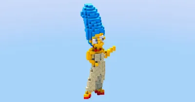 Marge from The Simpsons — Minecraft Build by LeonisBuilds