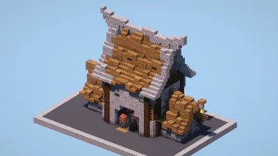 Medieval Blacksmith House — Minecraft Build by LeonisBuilds