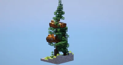 Spruce Treehouse — Minecraft Build by LeonisBuilds