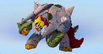 Mega Chesnaught — Minecraft Build by LeonisBuilds