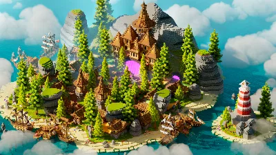 FREE Pinewood Keep Spawn — Minecraft Build by BlockyVerse