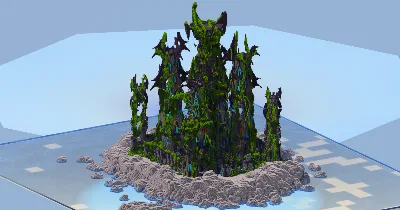Ruined Overgrown Fantasy Castle 400x400 Blocks Fully Built Map — Minecraft Build by LeonisBuilds