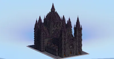 Gothic Cathedral v2 Blackstone — Minecraft Build by LeonisBuilds