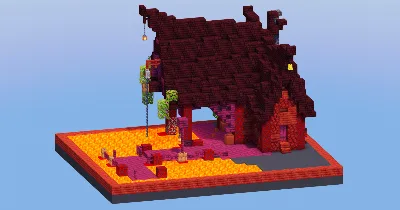 Nether Medieval Wharf — Minecraft Build by LeonisBuilds