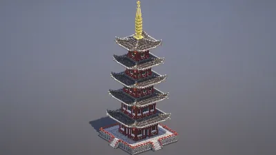 Japanese Pagoda — Minecraft Build by MellowHat
