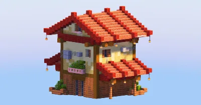 Red Japanese House 1 — Minecraft Build by LeonisBuilds