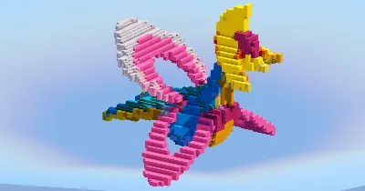 Cresselia from Pokemon — Minecraft Build by LeonisBuilds
