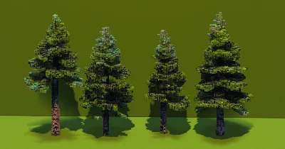 Spruce Trees Pack — Minecraft Build by VerdantBuilds