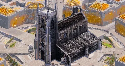 Stone Gothic Church — Minecraft Build by GothicCathedrals