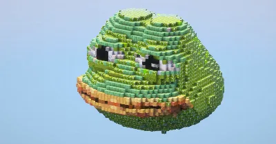 Pepe the frog‎ — Minecraft Build by LeonisBuilds