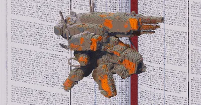 Mech Walker Artillery — Minecraft Build by TheBibleOfBuilding