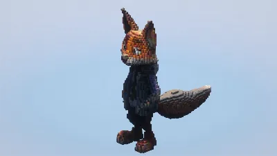 Nick Wilde from Zootopia — Minecraft Build by LeonisBuilds