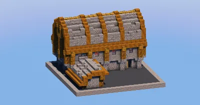 Stone Medieval Barn — Minecraft Build by LeonisBuilds